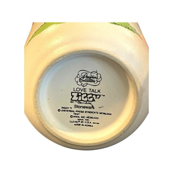 1981 Love Talk Ziggy Designer's Collection Stoneware Mug 8 fl oz Retro - Picture 5 of 5